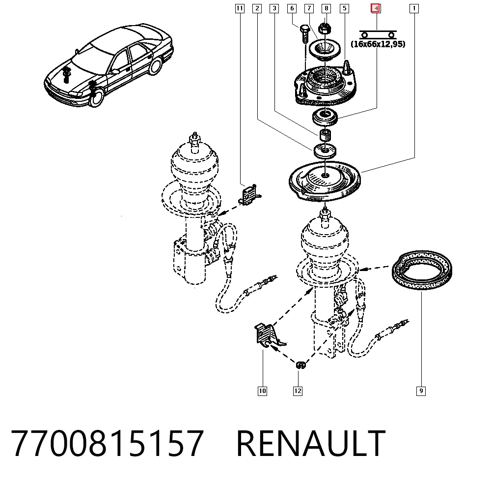 7700815157 Renault (RVI)