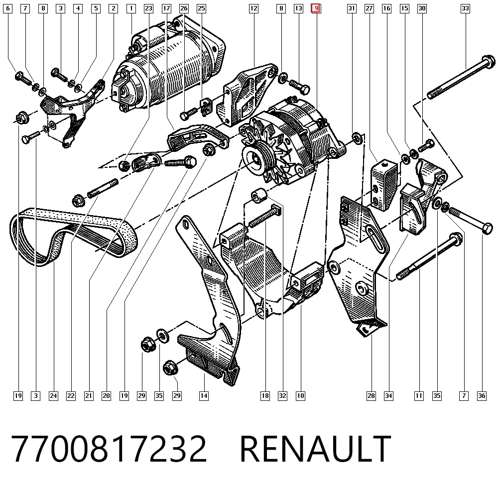 7700817232 Renault (RVI)