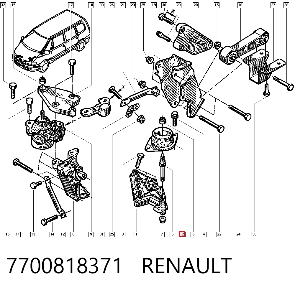 7700818371 Renault (RVI)