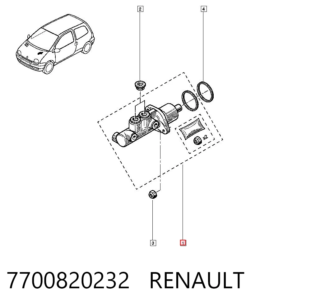 Comprar Cilindro principal de freno Renault Twingo I C06 a bajo precio
