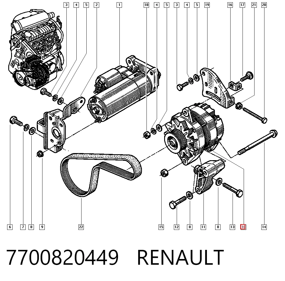 7700820449 Renault (RVI)