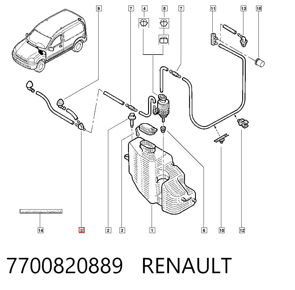 7700820889 Renault (RVI)