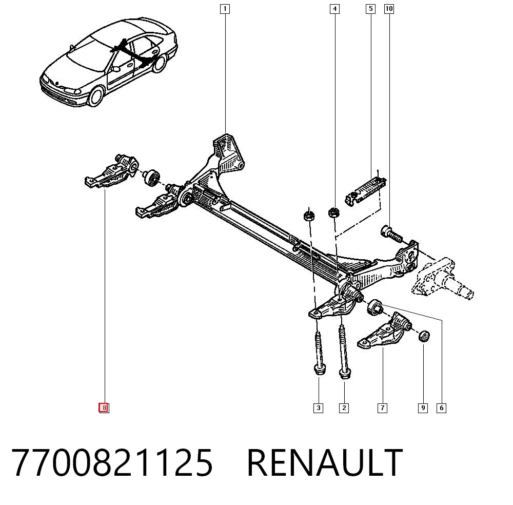 7700821125 Renault (RVI)