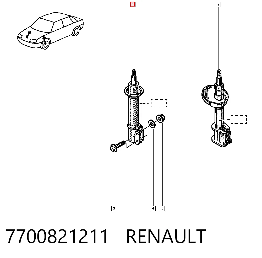 Comprar Amortiguador delantero 19 II B53, C53