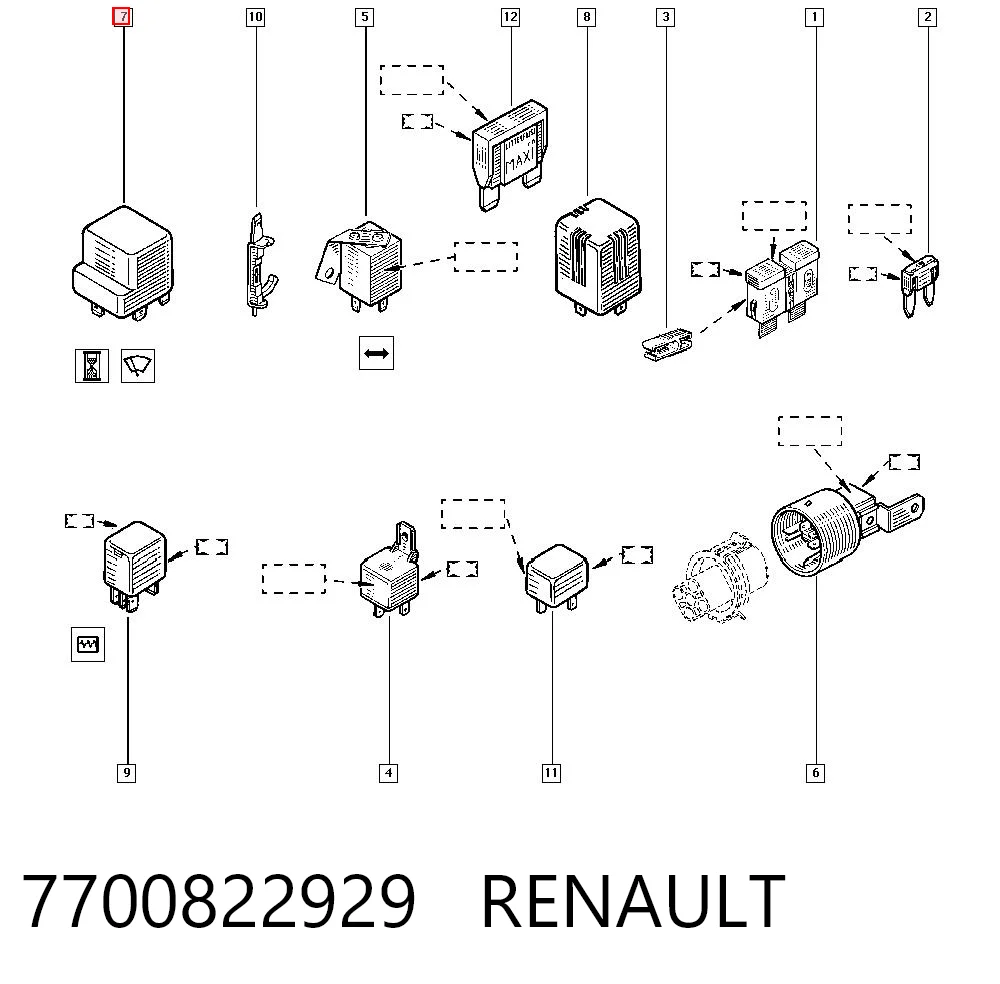 7700822929 Renault (RVI)