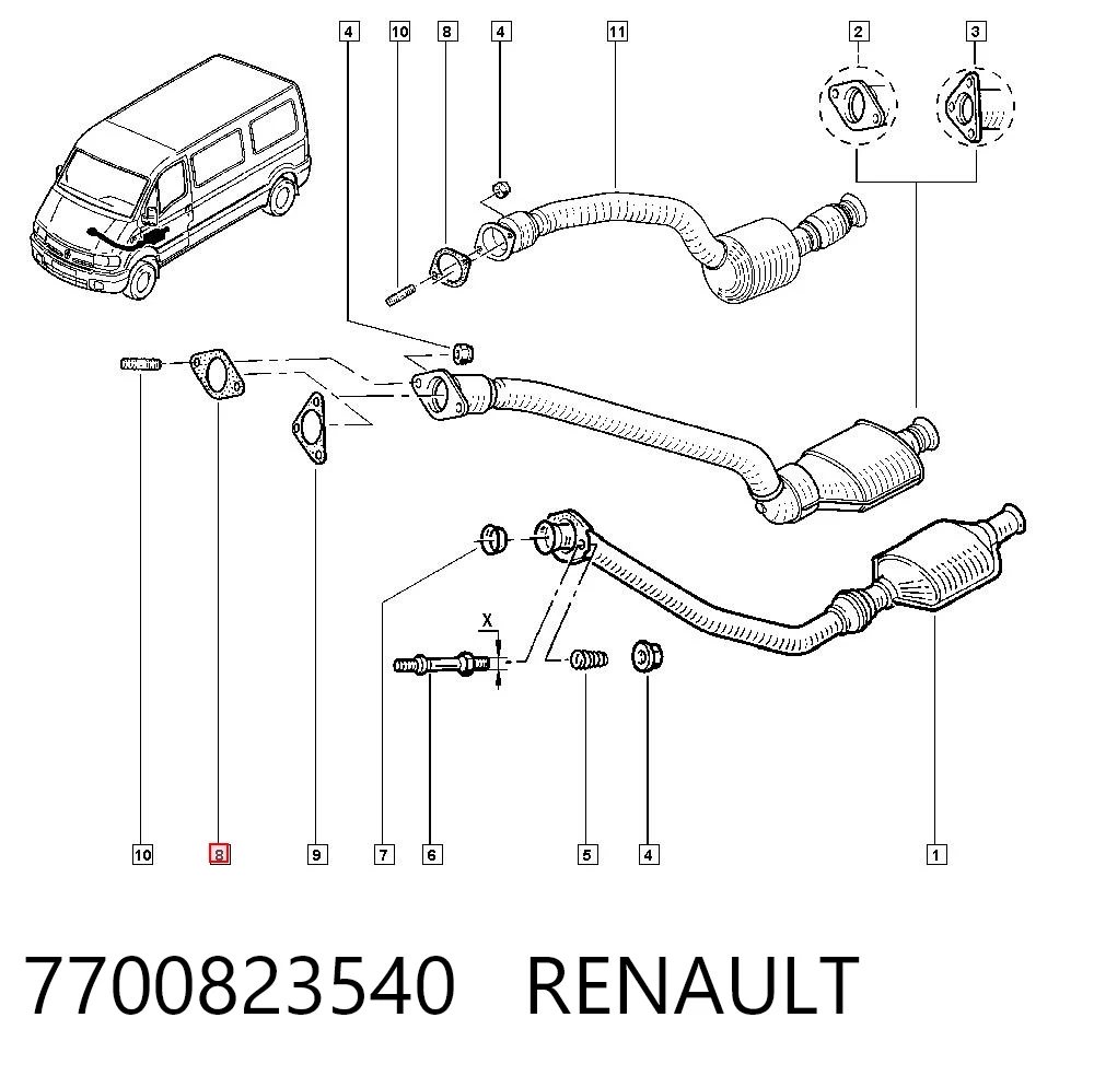 7700823540 Renault (RVI)