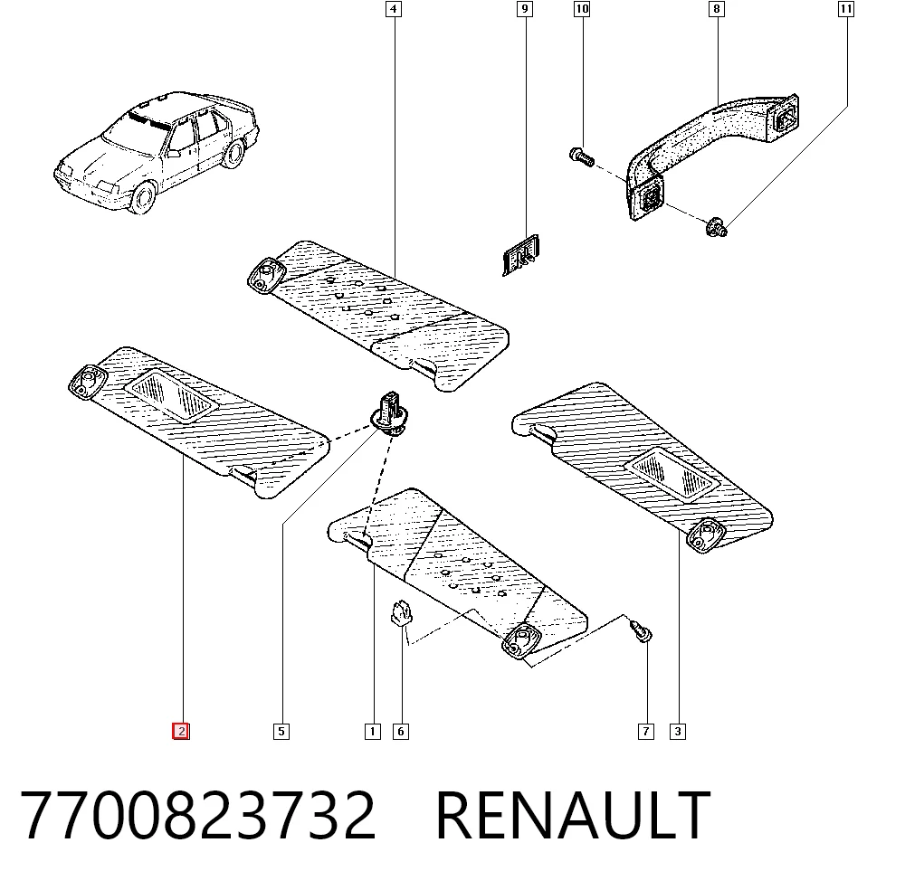 7700823732 Renault (RVI)