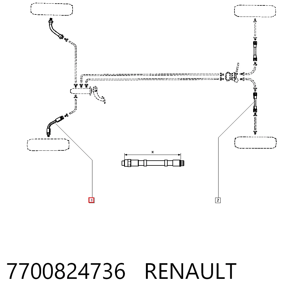 Latiguillos de freno delantero Renault 21  desde 9,66 €