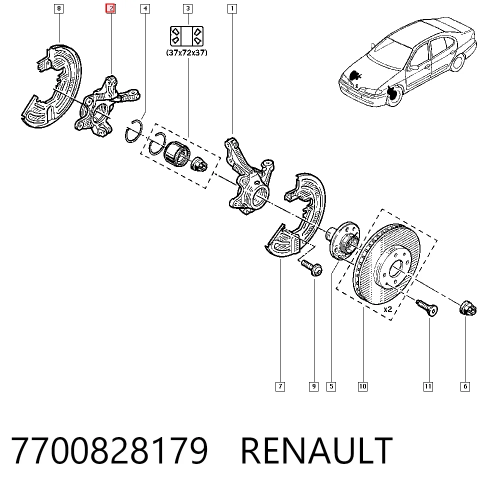 7700828179 Renault (RVI)