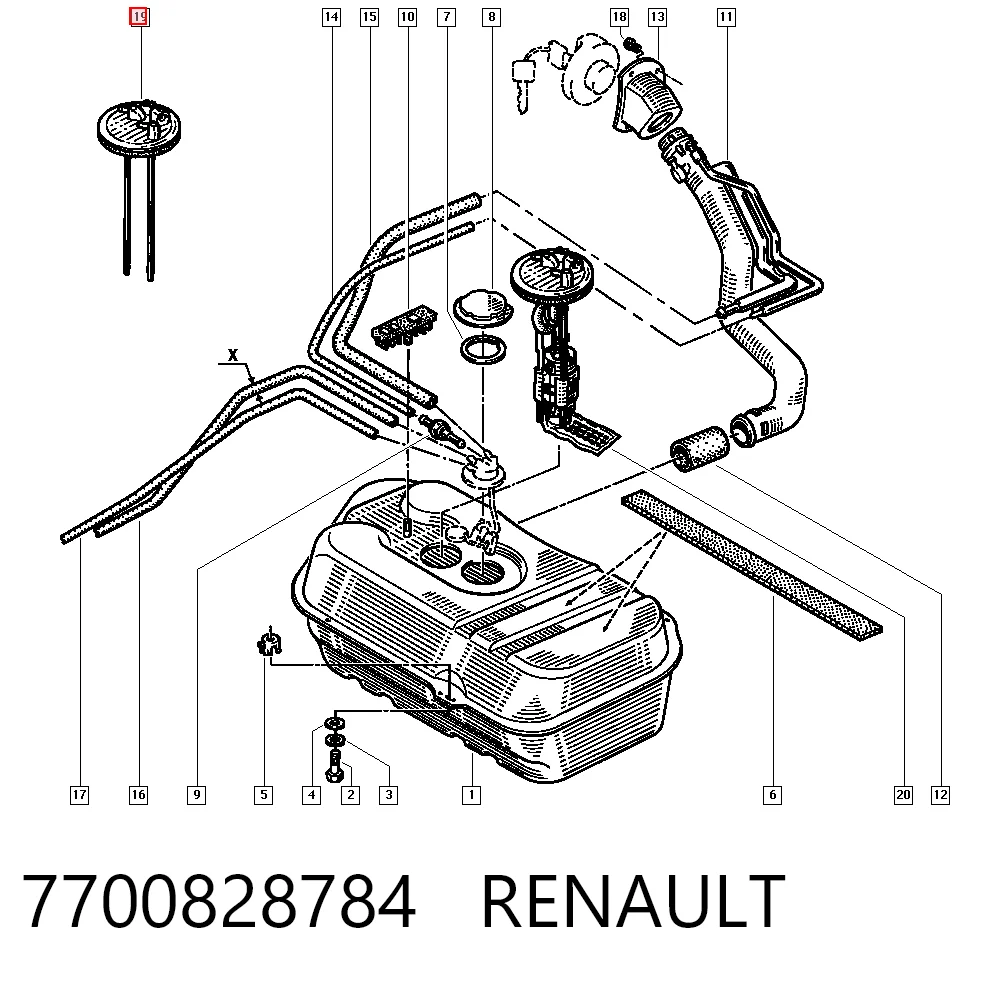 7700828784 Renault (RVI)