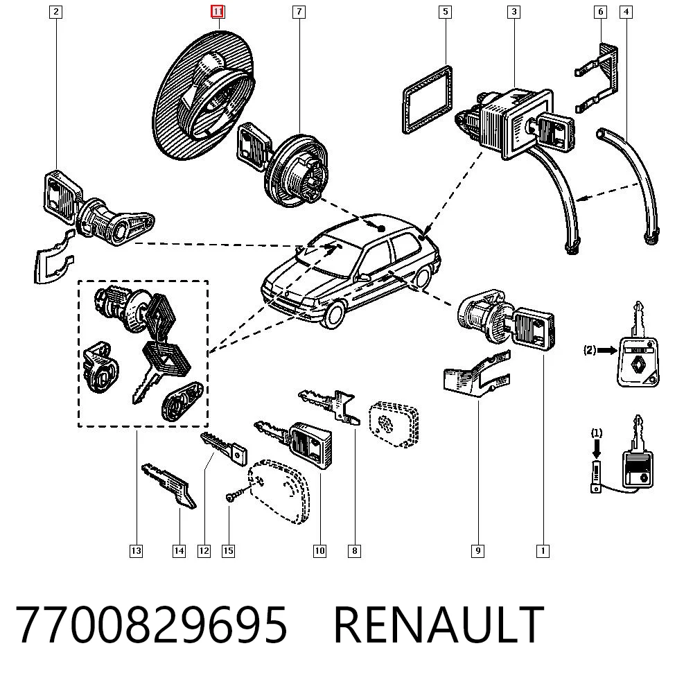 Comprar Tapón del depósito de combustible Renault Clio I BC57, 5357 a bajo precio