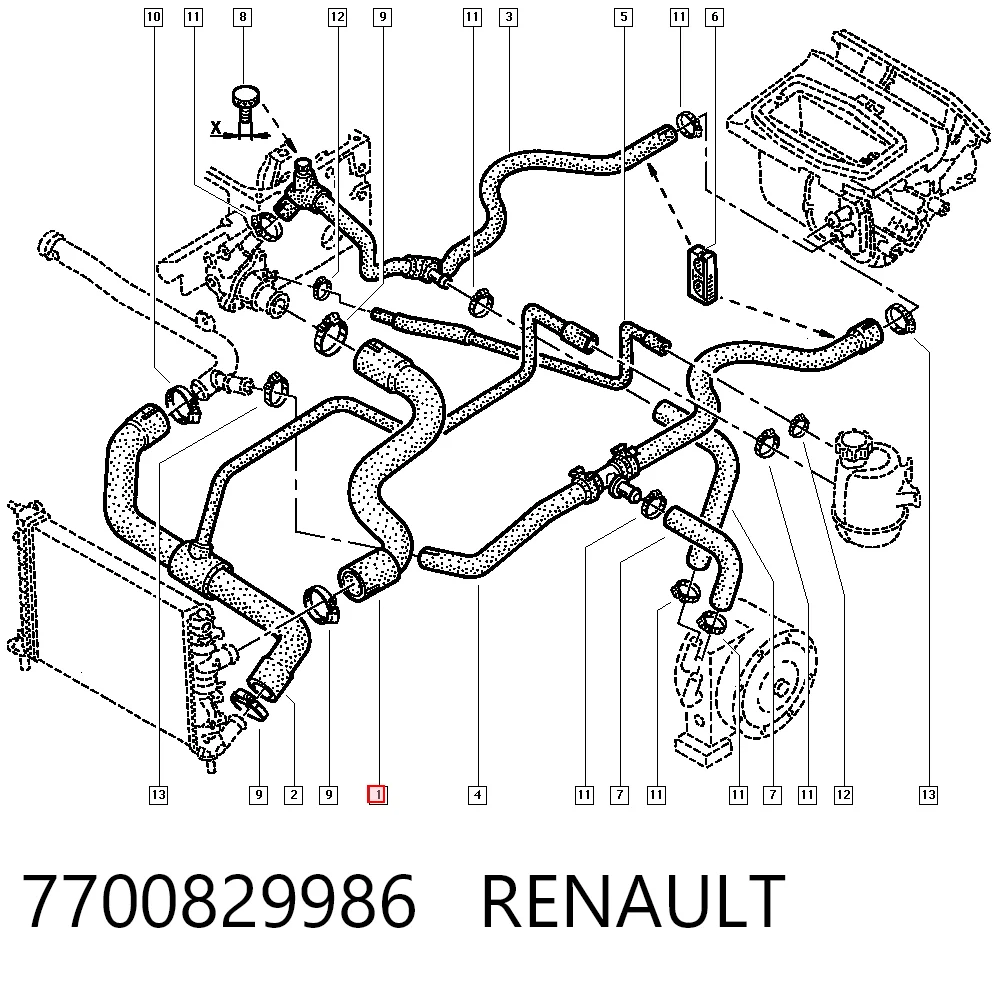 7700829986 Renault (RVI)