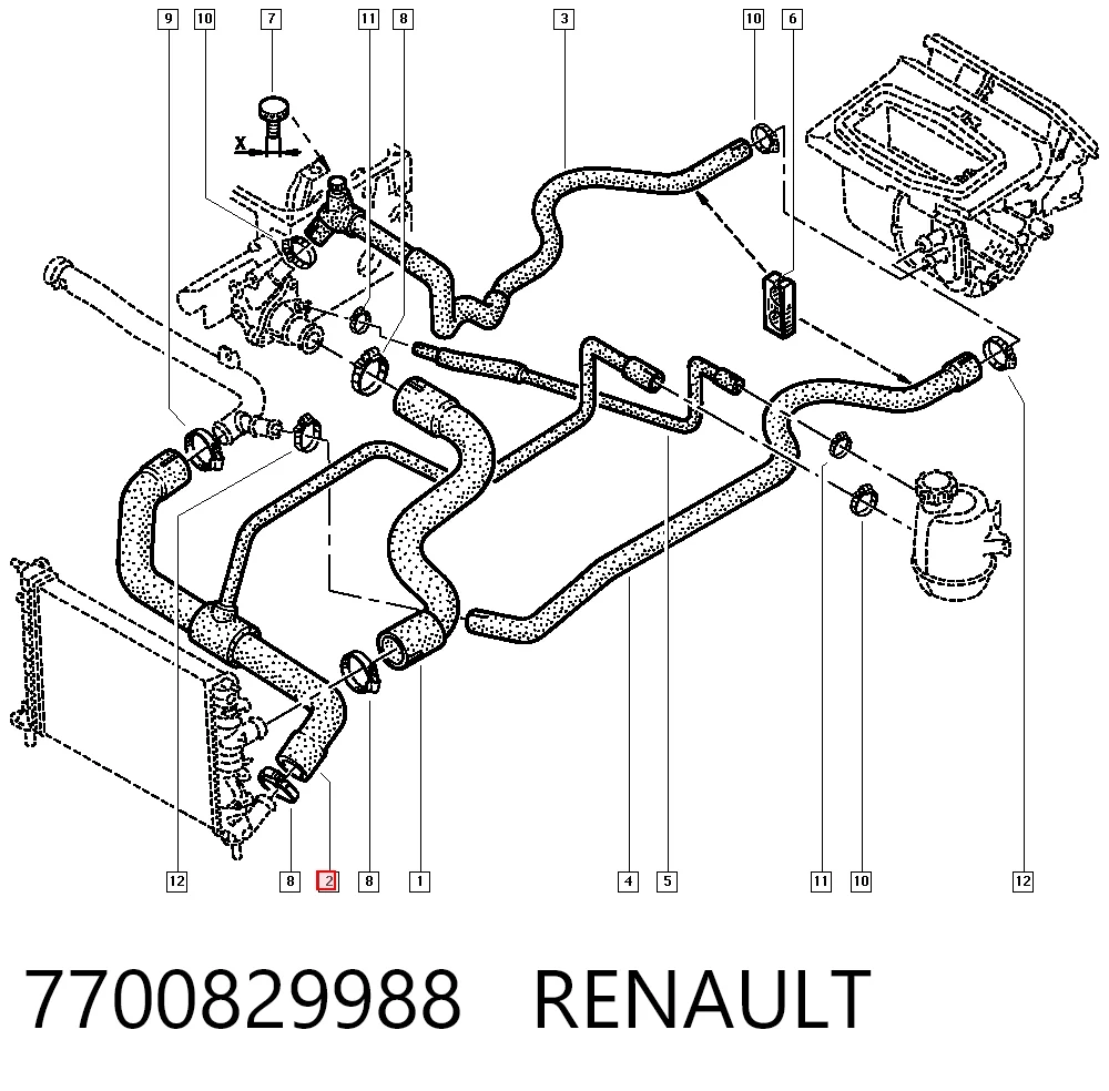 7700829988 Renault (RVI)