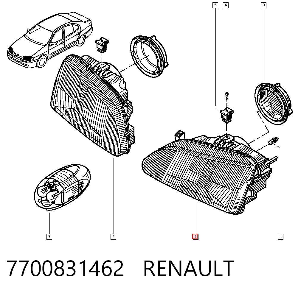 Comprar Faro izquierdo Renault Megane SCENIC JA0, JA1