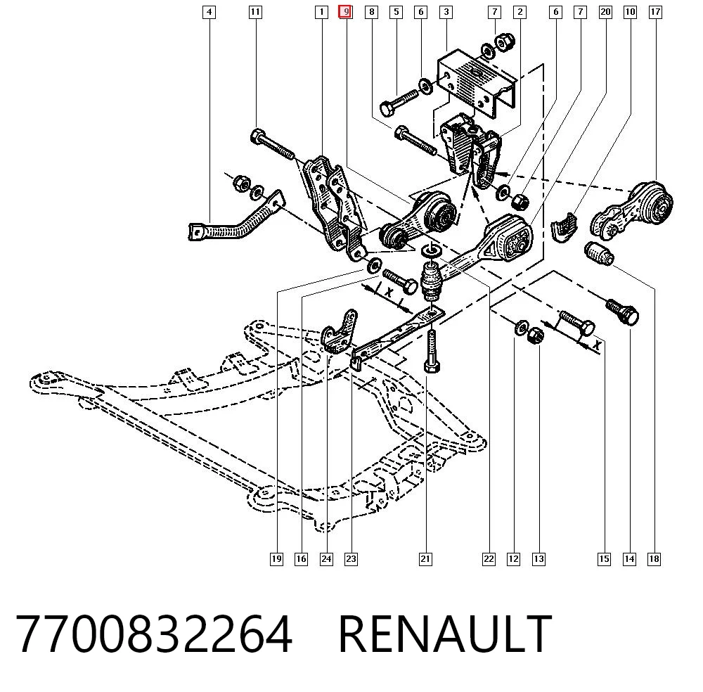 7700832264 Renault (RVI)