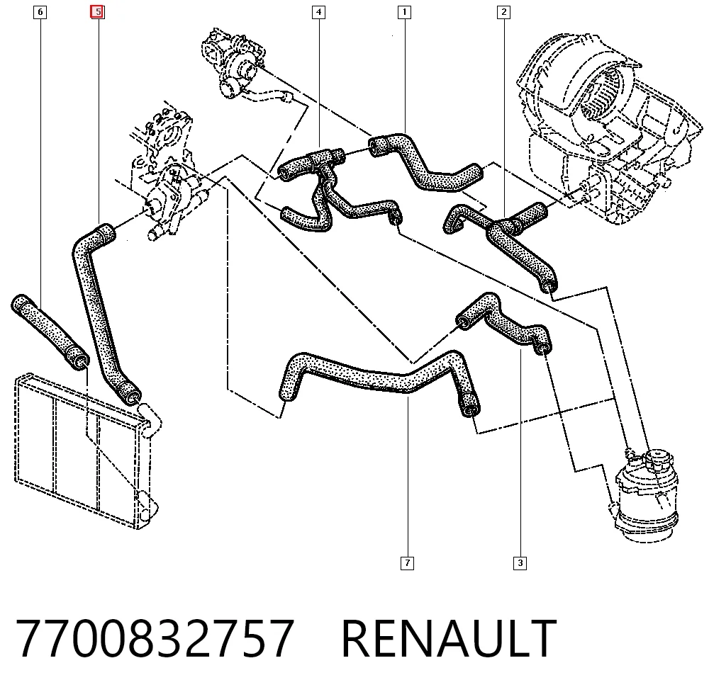 7700832757 Renault (RVI)