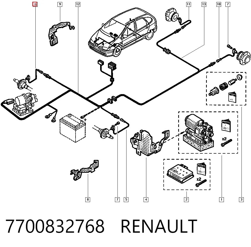 Sensor ABS de rueda delantera Renault Megane I desde 25,44 €