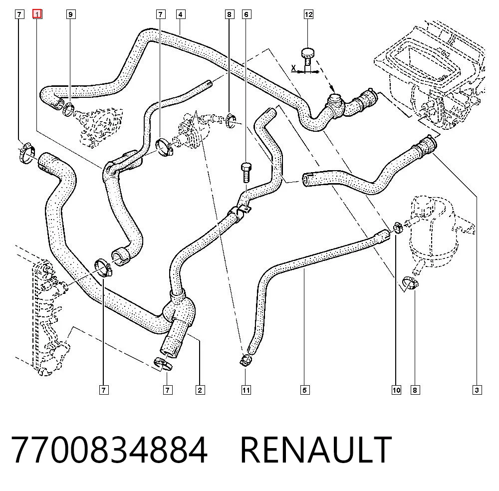 7700834884 Renault (RVI)