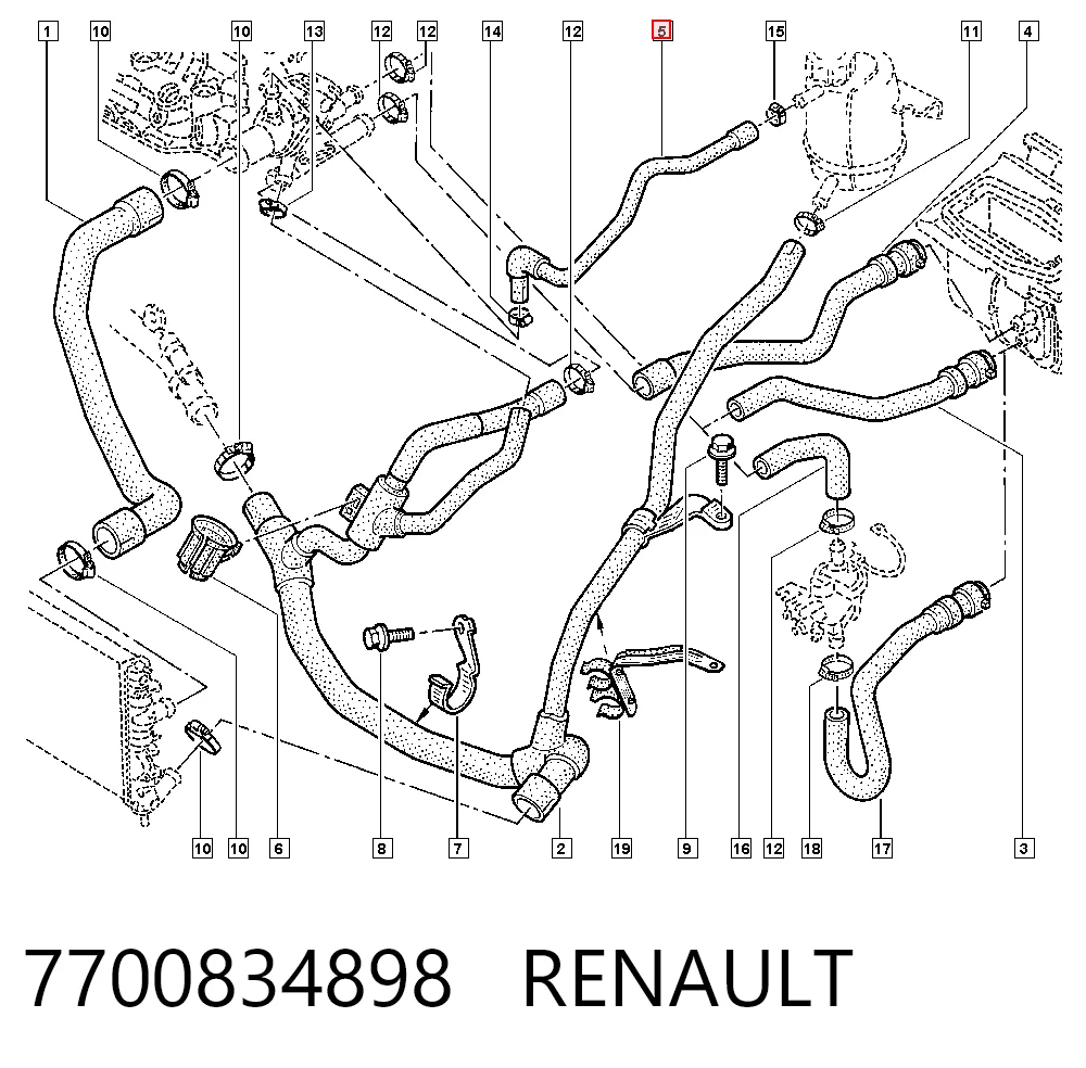 7700834898 Renault (RVI)