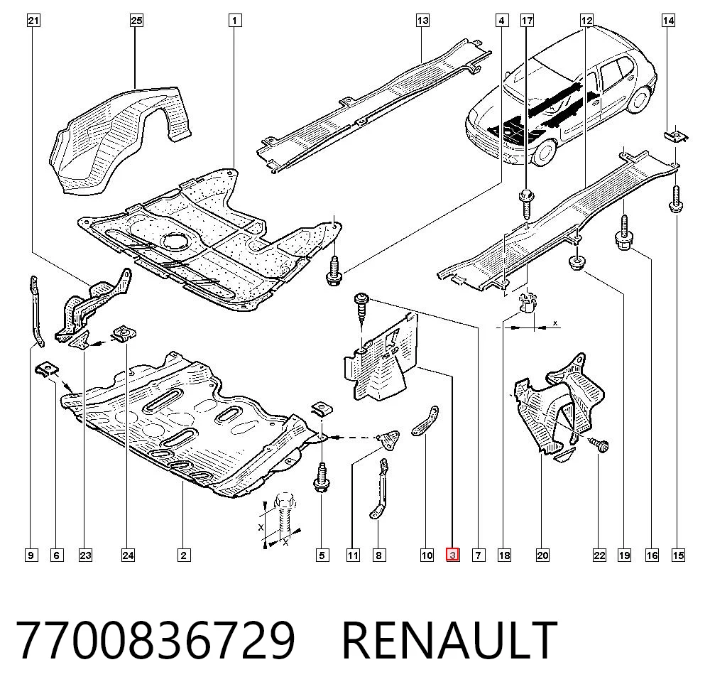 7700836729 Renault (RVI)