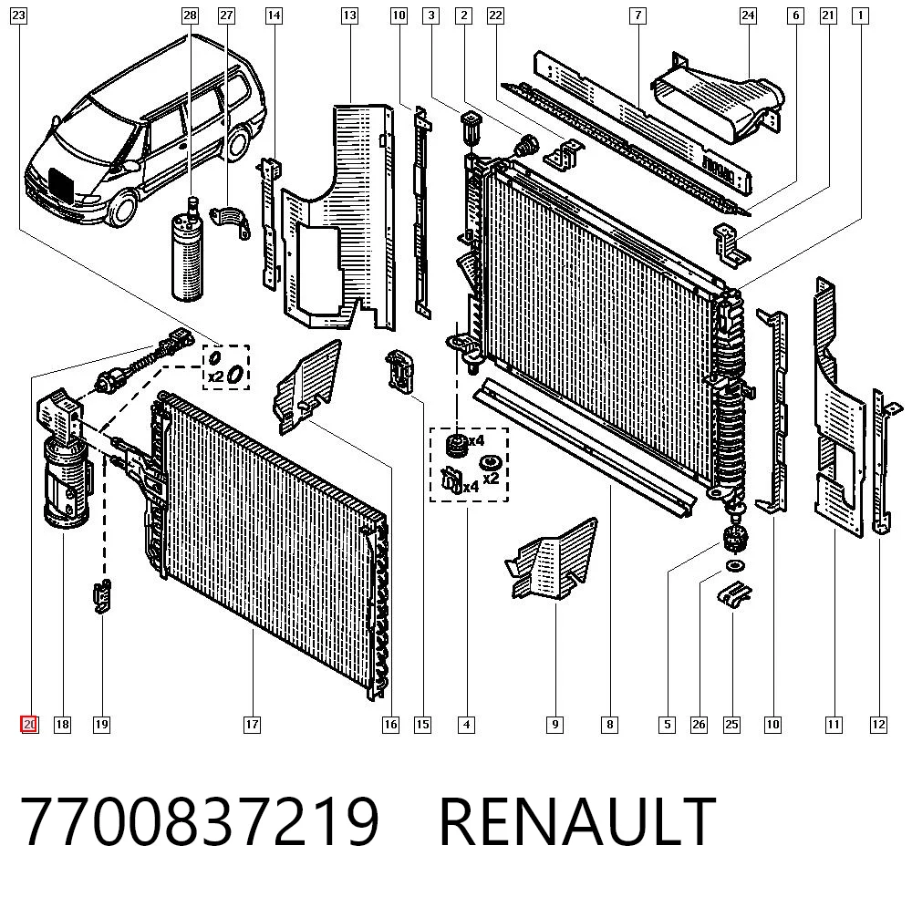 7700837219 Renault (RVI)