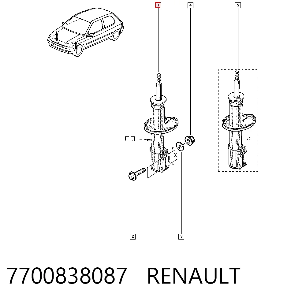 7700838087 Renault (RVI)