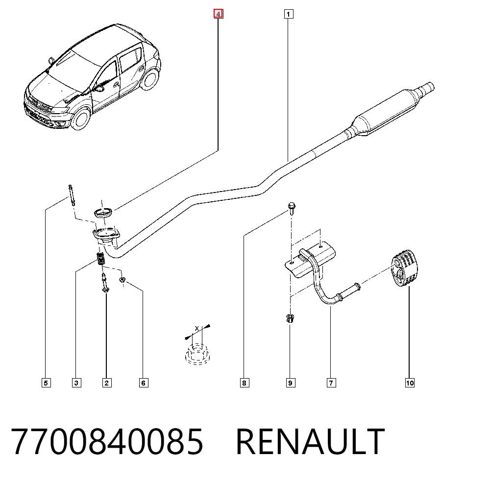 Junta de escape para Renault 21 K48