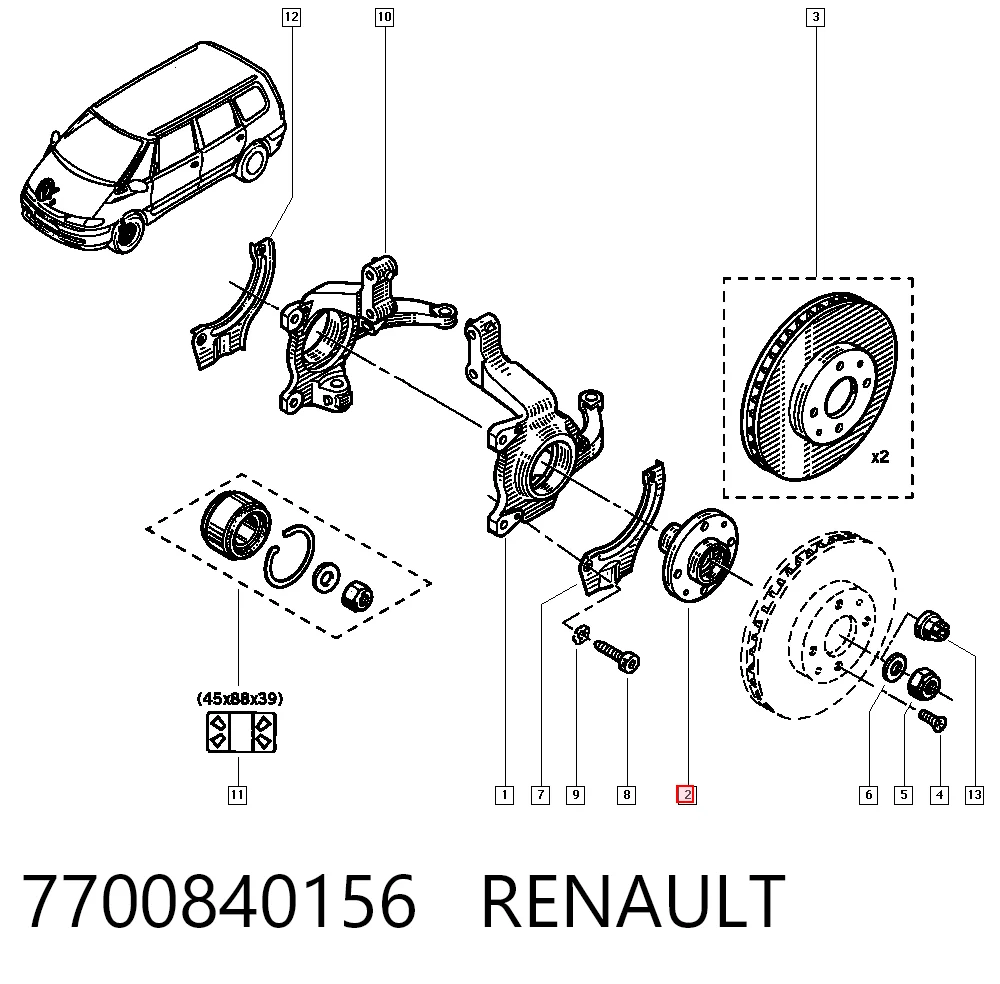 Comprar Bujes de ruedas Espace III JE
