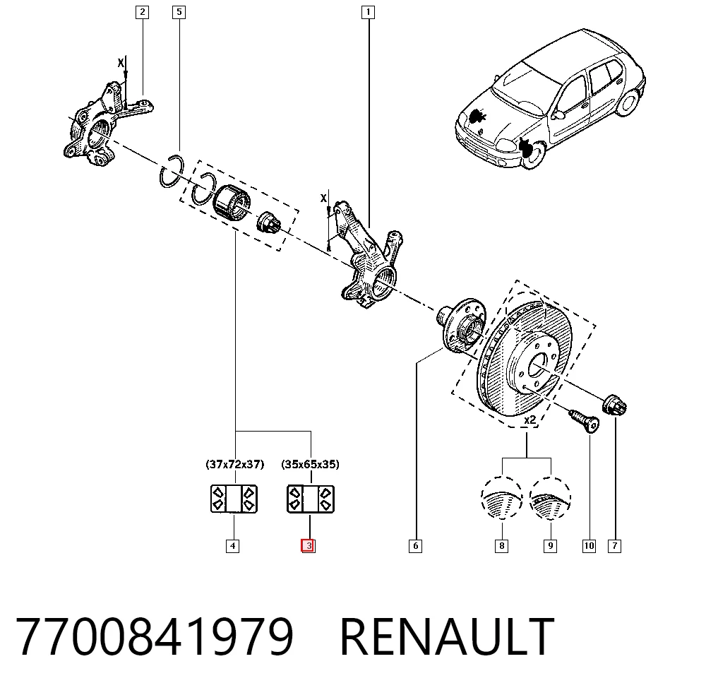 7700841979 Renault (RVI)