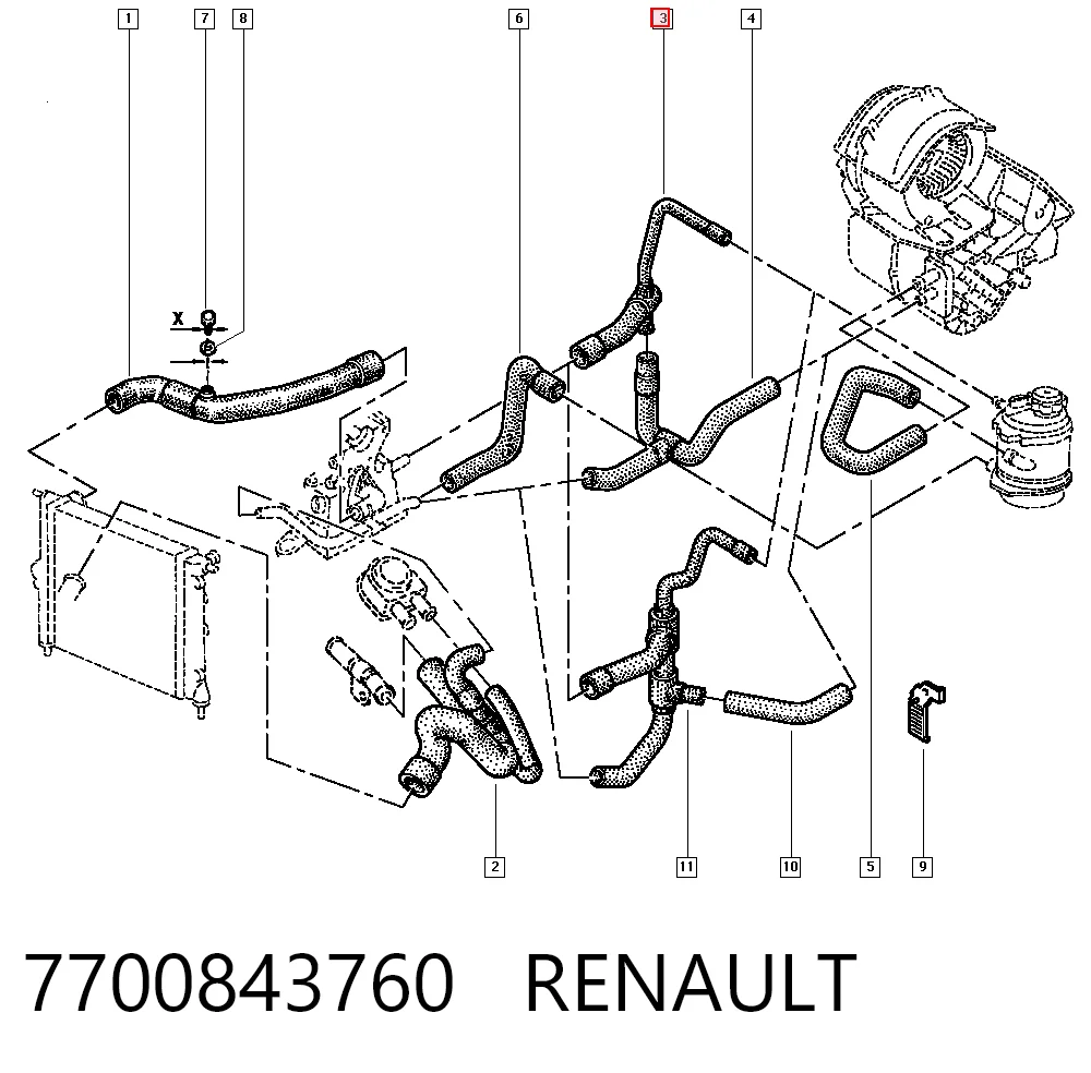 7700843760 Renault (RVI)