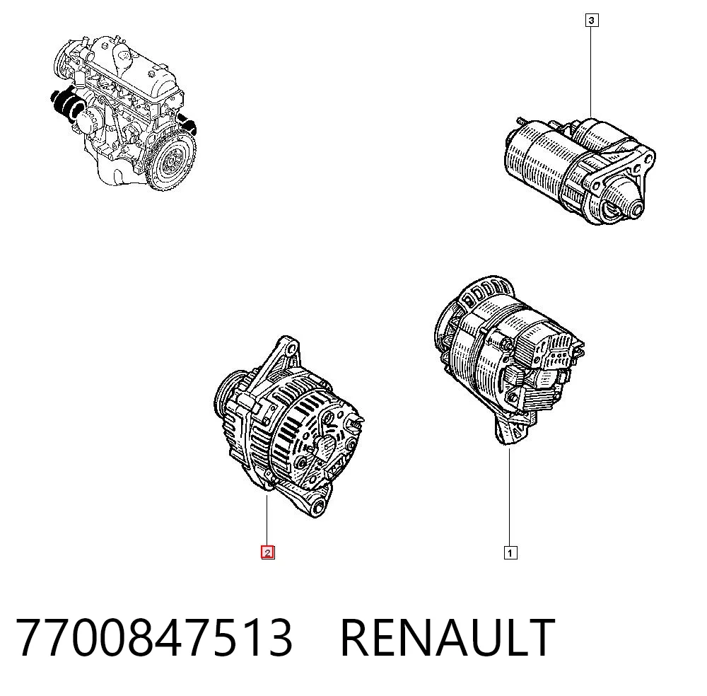7700847513 Renault (RVI)