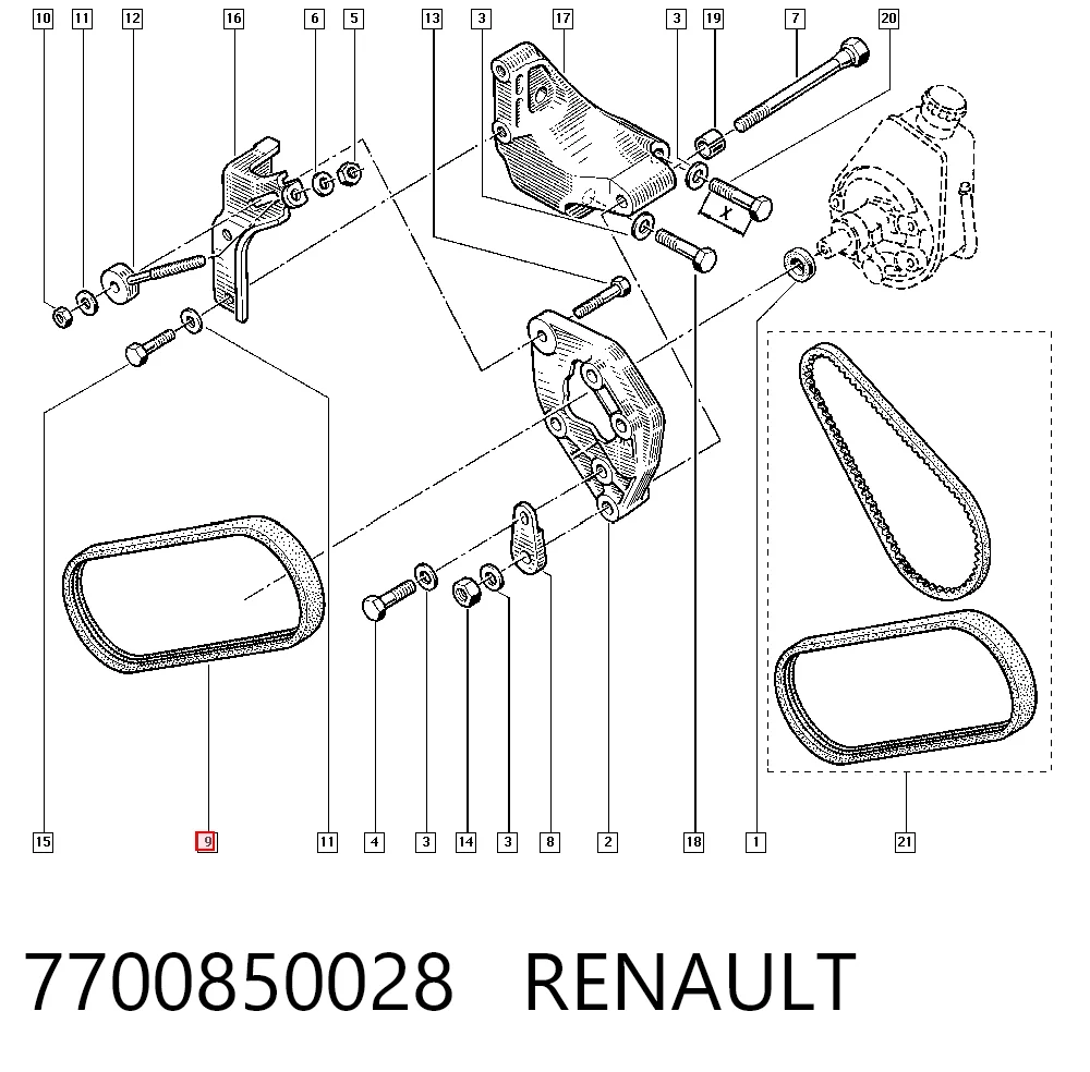 7700850028 Renault (RVI)