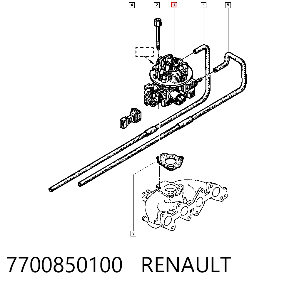 Inyector de combustible 7700850100 RENAULT