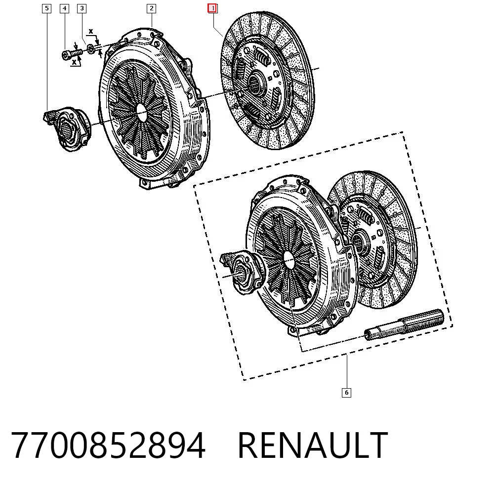  Disco de embrague Renault Espace 1