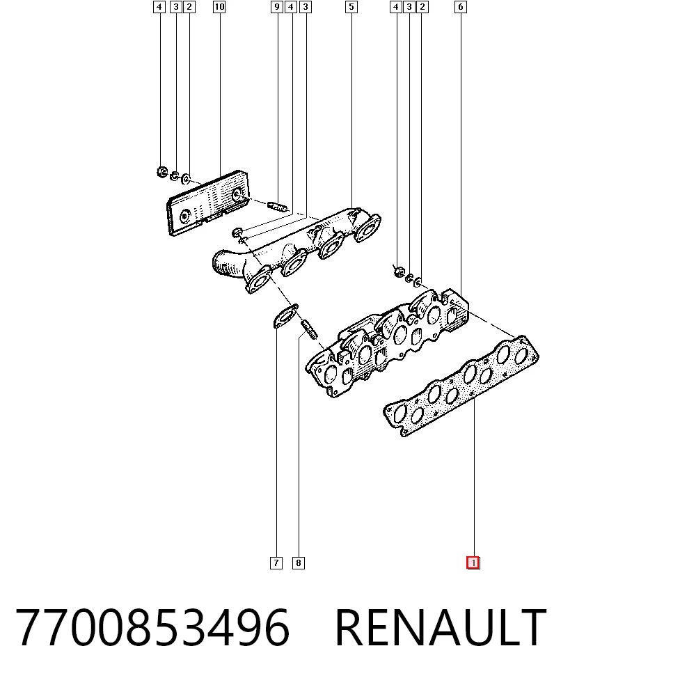 7700853496 Renault (RVI)