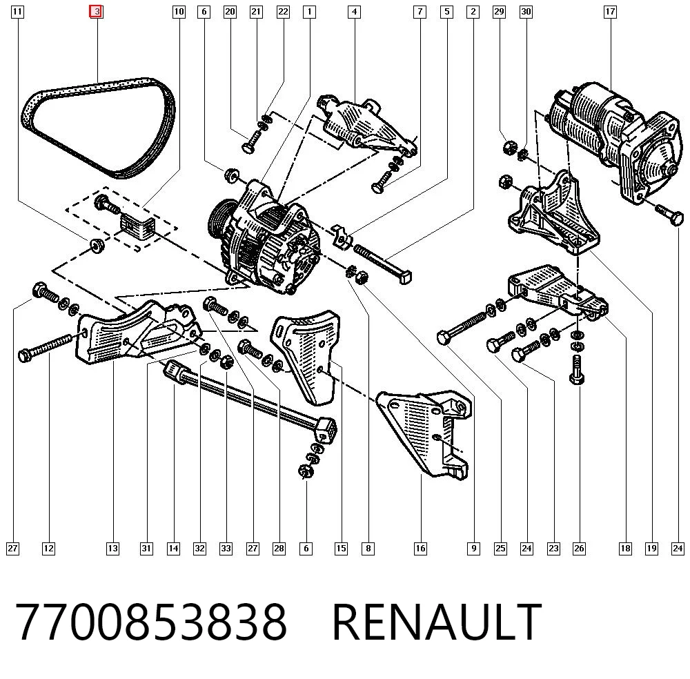 7700853838 Renault (RVI)