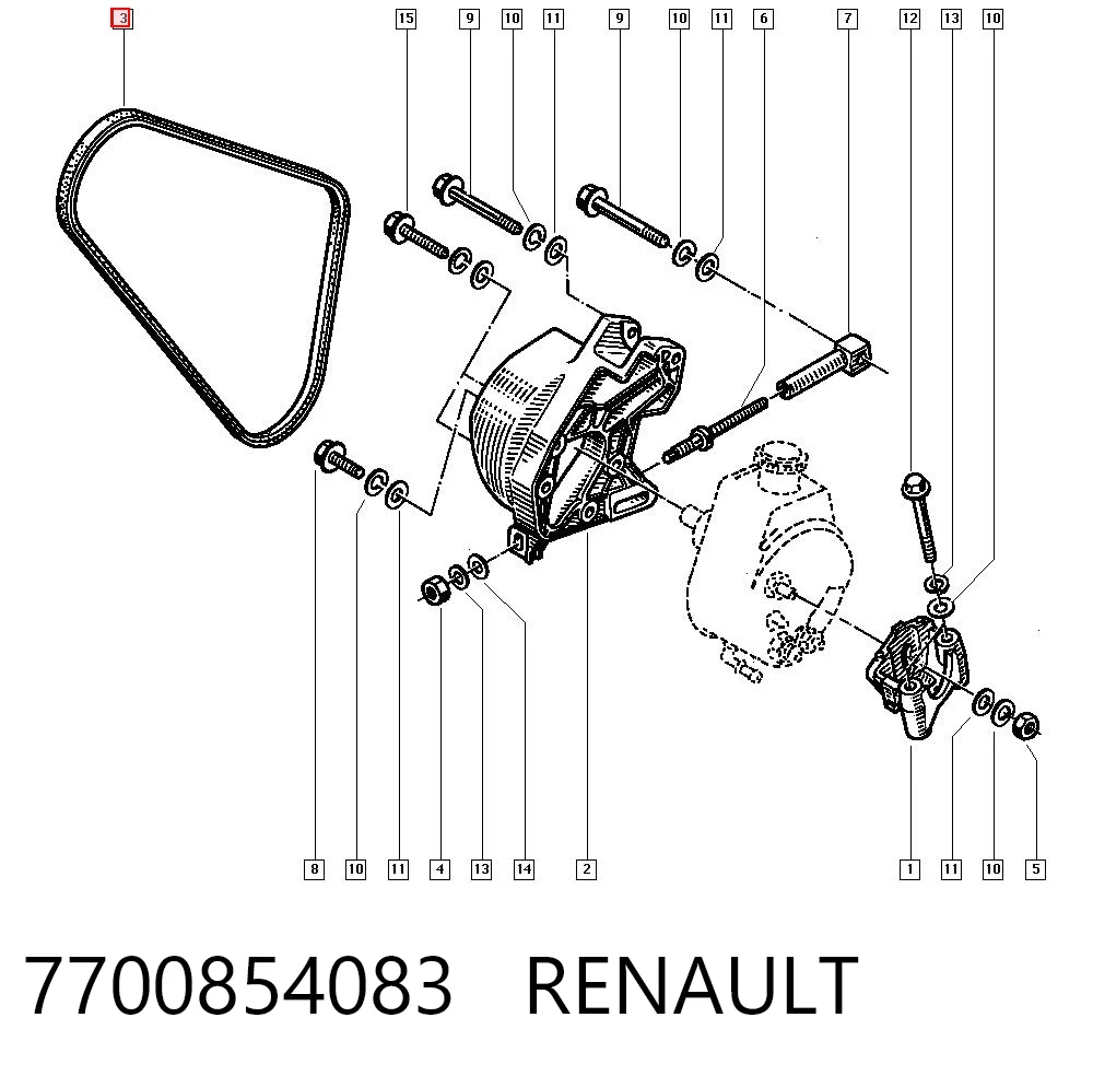 7700854083 Renault (RVI)