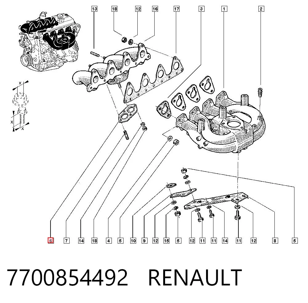 Comprar Junta de tubo de escape Renault Master I T a bajo precio