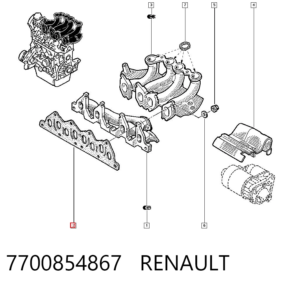 7700854867 Renault (RVI)
