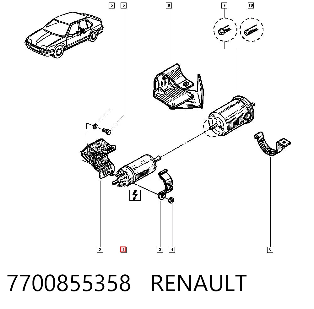 7700855358 Renault (RVI)