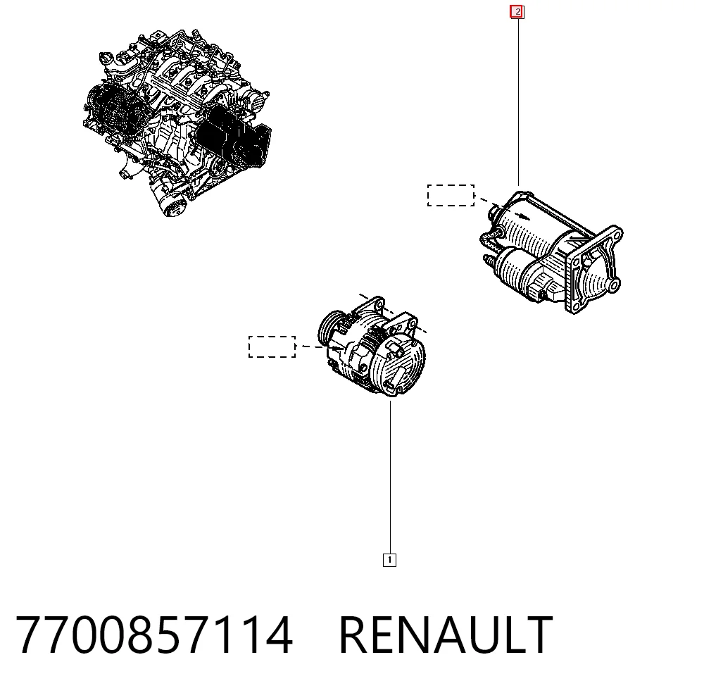 7700857114 Renault (RVI)