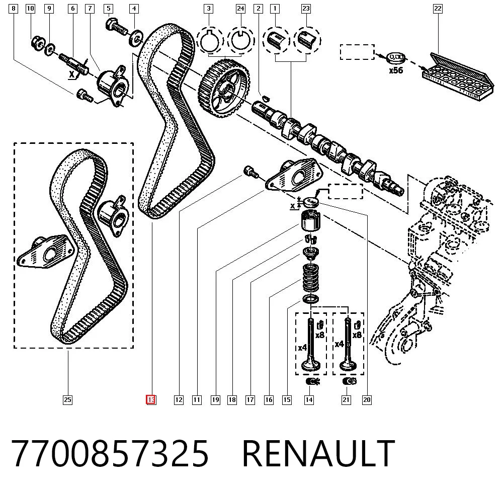 7700857325 Renault (RVI)