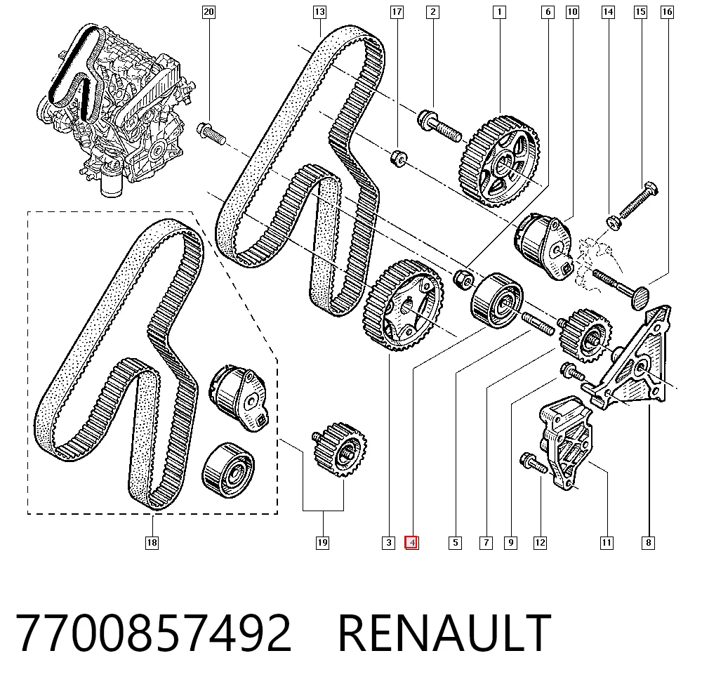 7700857492 Renault (RVI)