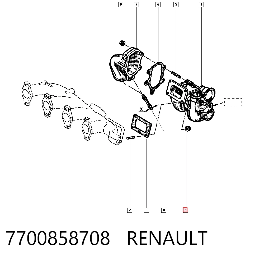 7700858708 Renault (RVI)