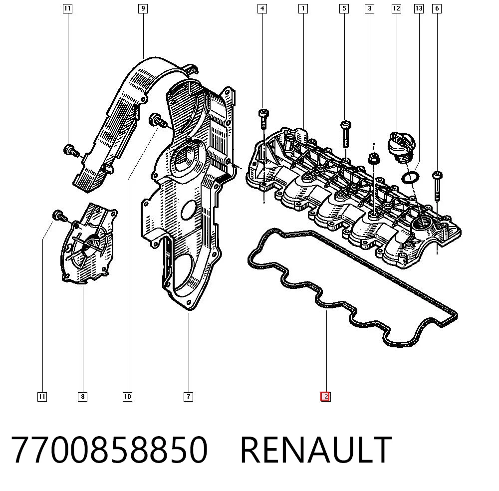 7700858850 Renault (RVI)