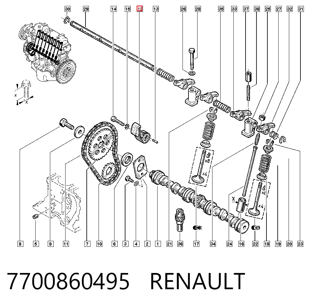 Comprar Tensor de cadena de distribución Renault 9 L42 a bajo precio