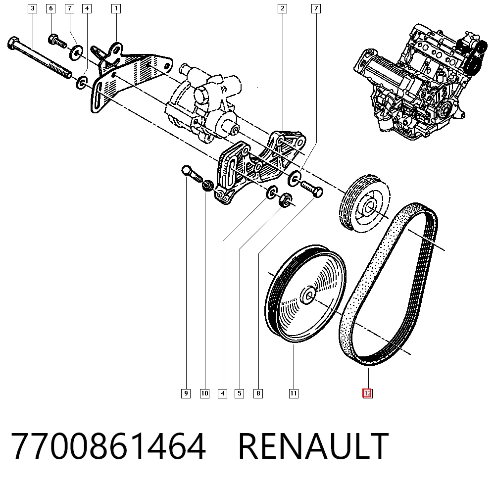 7700861464 Renault (RVI)