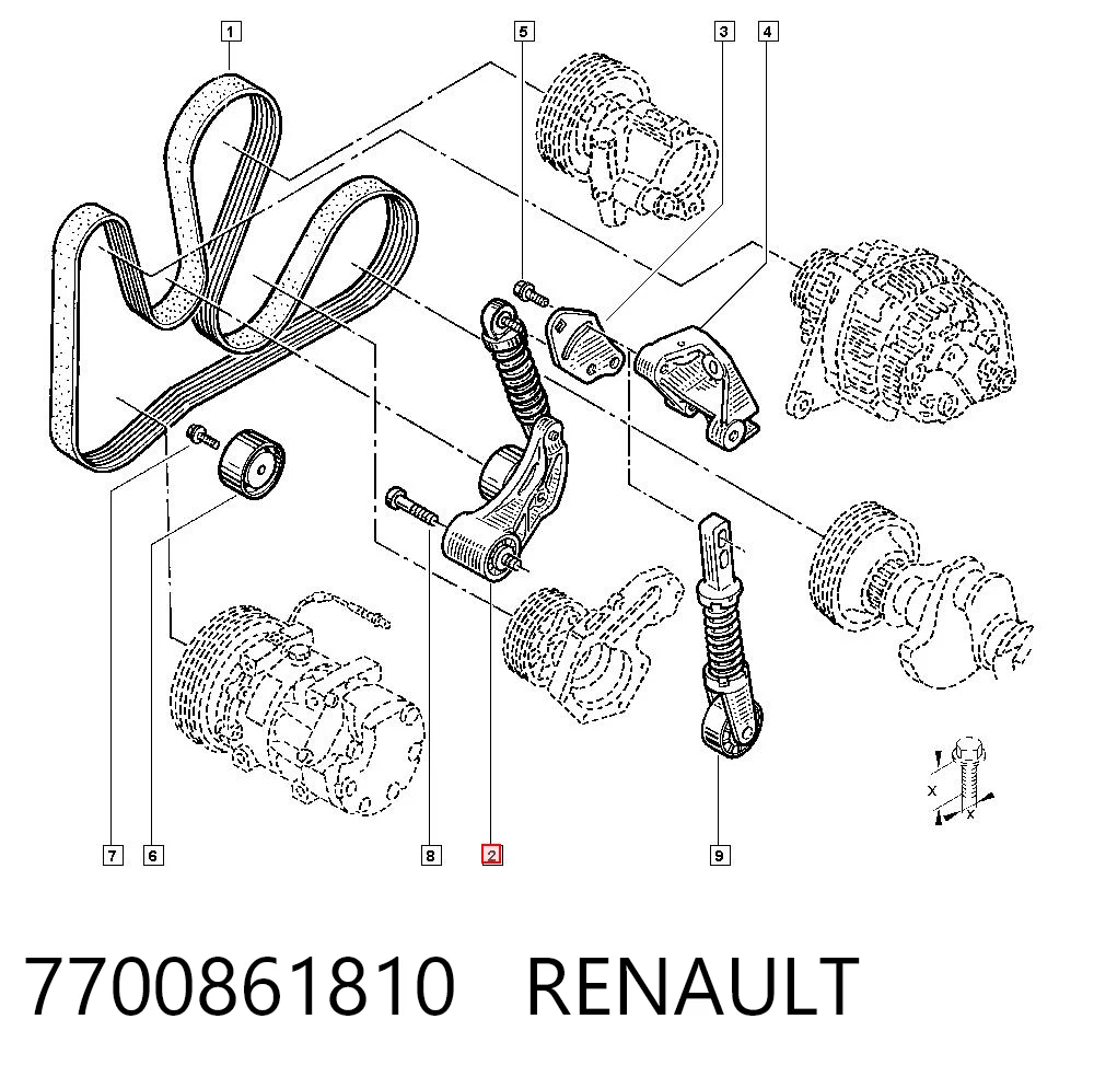 7700861810 Renault (RVI)