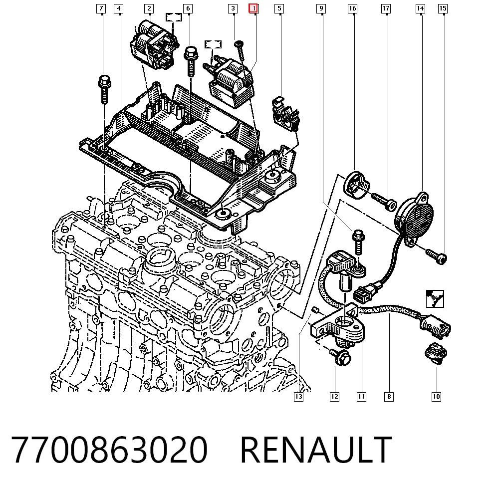 7700863020 Renault (RVI)