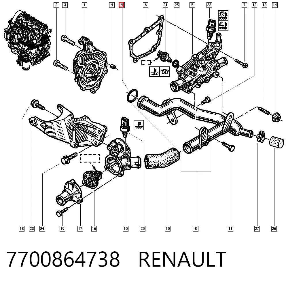 7700864738 Renault (RVI)